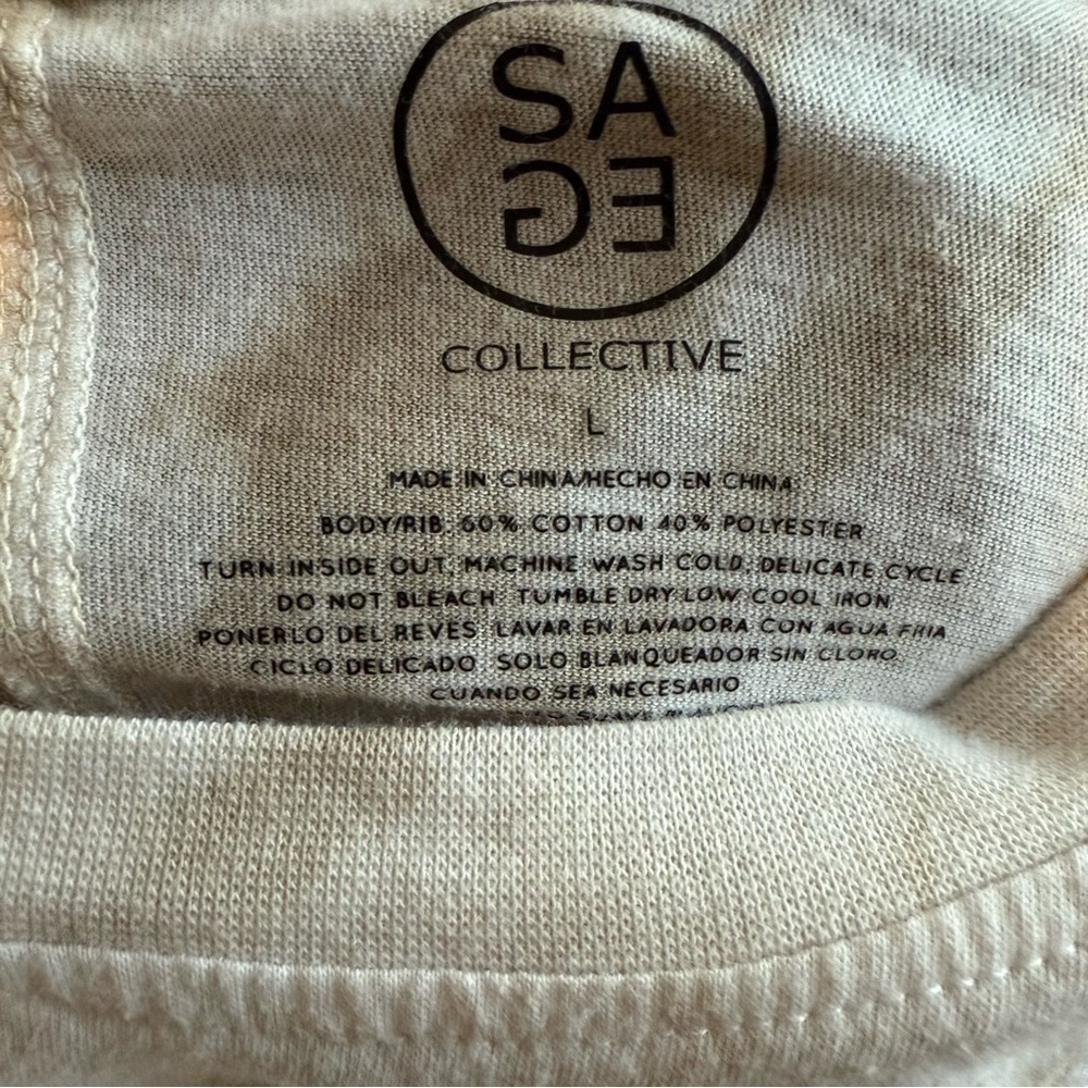 SAGE COLLECTIVE Tie-dye Crop T-Shirt - Size Large - Picture 3 of 4